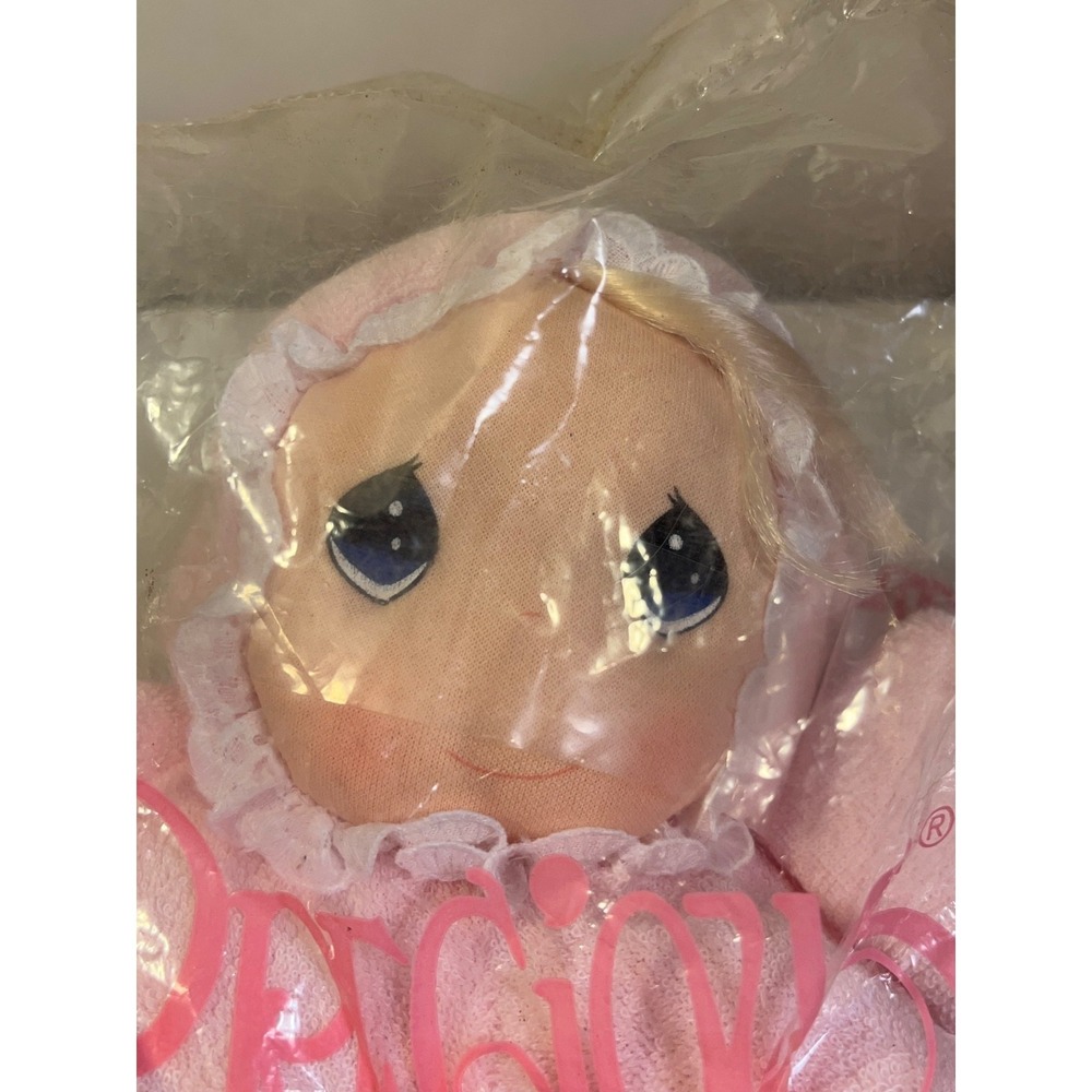 Vintage Dakin Precious Moments Pink Baby Doll Girl Avon 1997 Plush Stuffed Soft - Picture 3 of 7